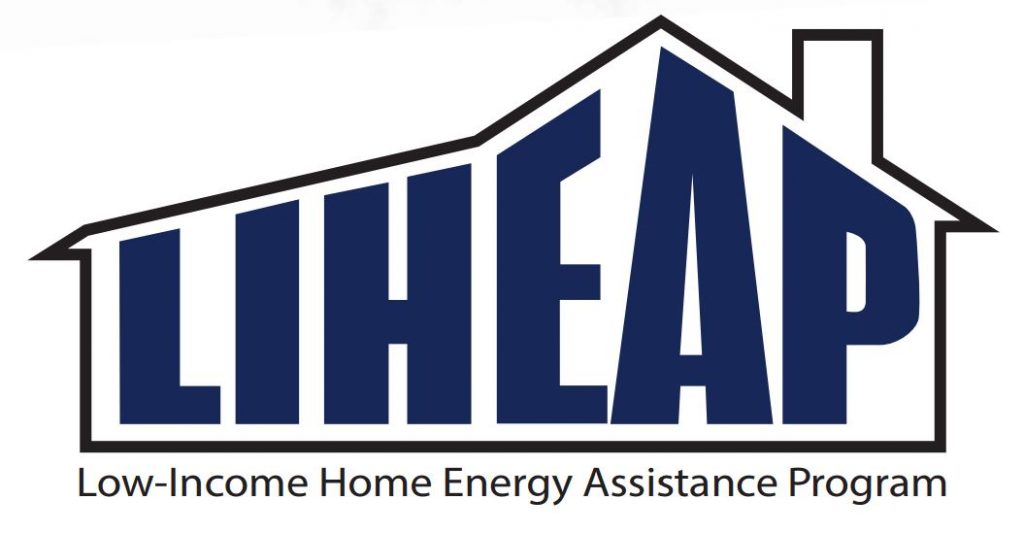 Logo for the Low-Income Home Energy Assistance Program (LIHEAP) featuring the acronym LIHEAP in large, dark blue block letters inside a stylized house outline.