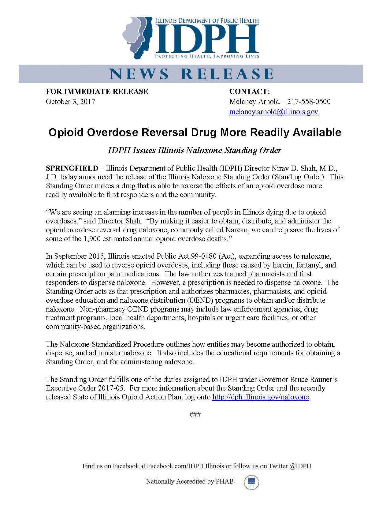 Opioid Overdose Reversal Drug More Readily Available